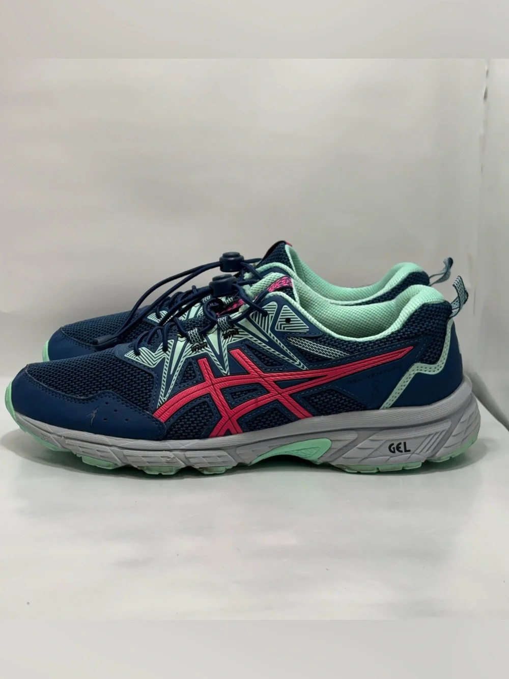 Asics Gel-Venture 8 Women's Size 11 Blue/Pink Running Shoes Sneakers 1012B230